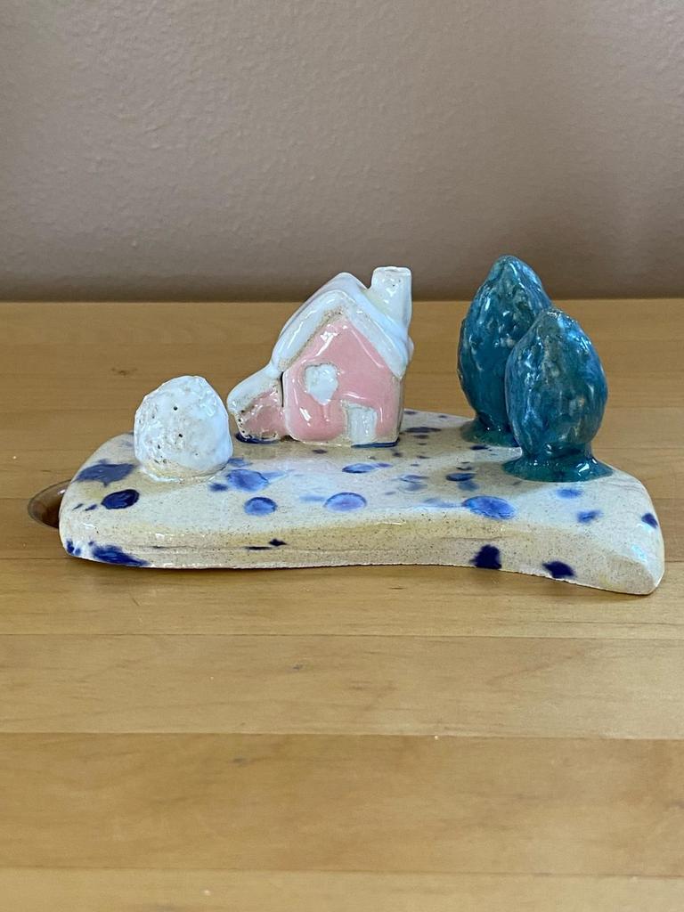 Maisonette décorative en poterie artisanale - style rustique